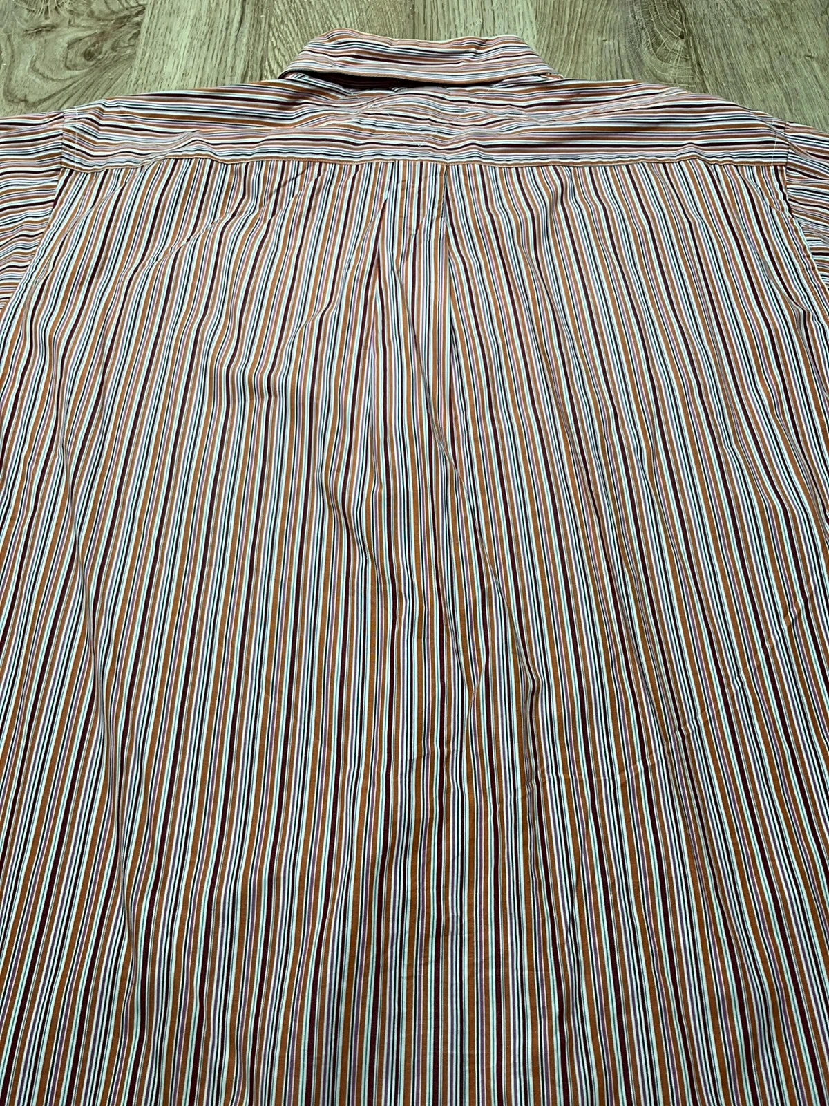 Chemise Tommy Hilfiger Manches Longues L Vintage 100% Coton Rayée Multicolore – photo 9